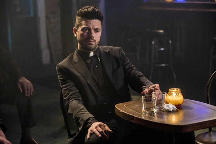 Jesse Custer in a dark room