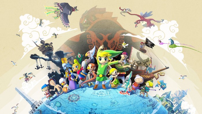 Link and friends from The Legend of Zelda: The Wind Waker