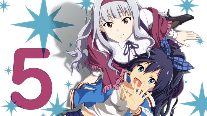 5 with anime girls