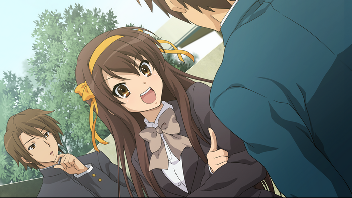Haruhi Suzumiya and Itsuki Koizumi