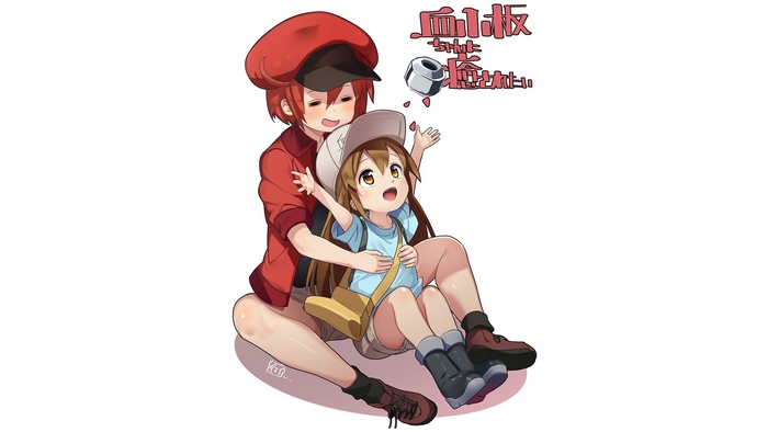 Platelet from Cells at Work! with a child
