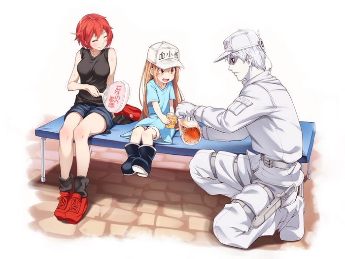 Platelet from Cells at Work! with White Blood Cell