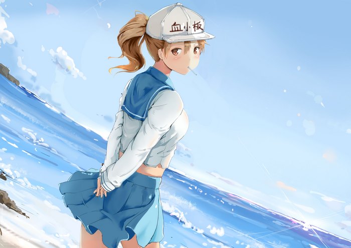 Platelet from Cells at Work! at the beach