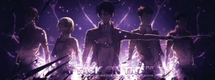 Attack on Titan characters with Petra Ral