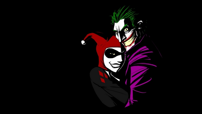 Harley Quinn and Joker from DC Comics