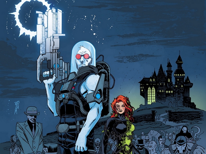 Mr. Freeze and Poison Ivy from DC Comics