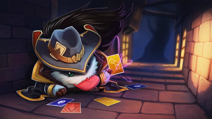 Twisted Fate from League of Legends playing cards