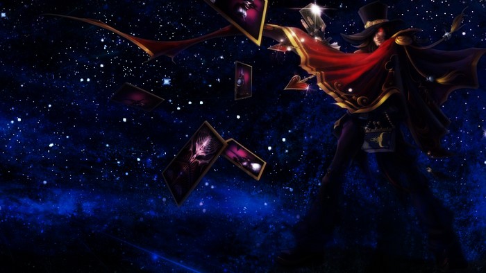 Twisted Fate from League of Legends in space