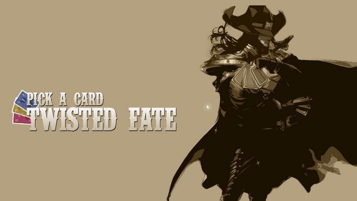 Twisted Fate from League of Legends with cards