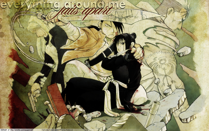 Riza Hawkeye and Roy Mustang from Fullmetal Alchemist