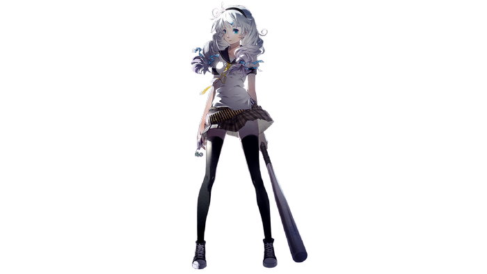 Kiana Kaslana with a baseball bat