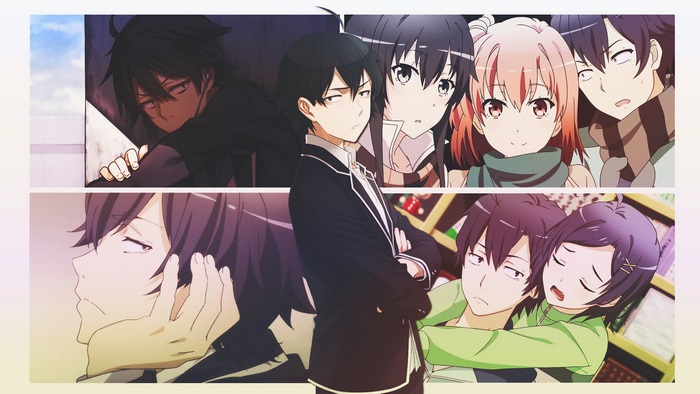Hachiman Hikigaya and friends from My Teen Romantic Comedy SNAFU