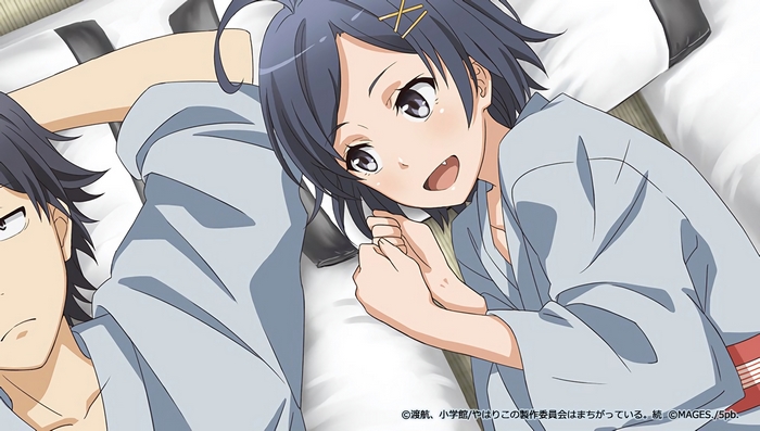 Yui Yuigahama and Hachiman Hikigaya from My Teen Romantic Comedy SNAFU