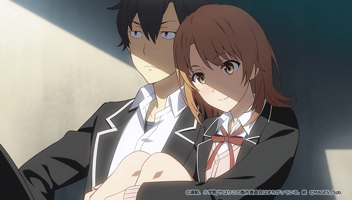 Hachiman Hikigaya and Yukino Yukinoshita from My Teen Romantic Comedy SNAFU