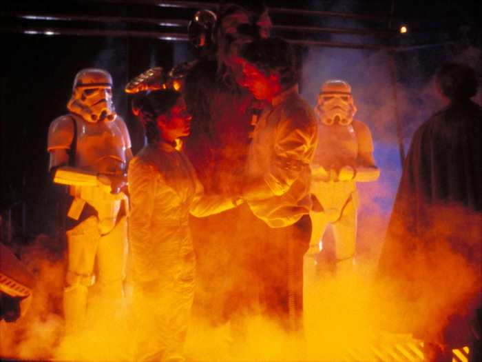 Princess Leia and Stormtroopers in Star Wars