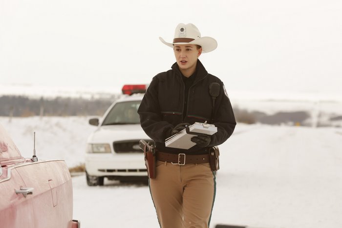 Wynonna Earp in a snowy landscape