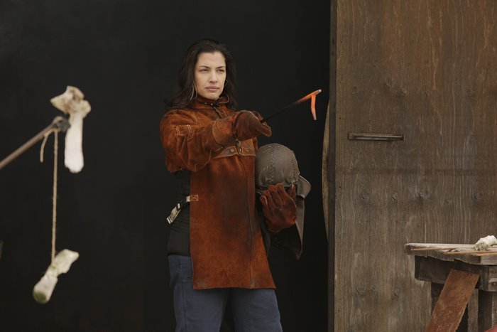 Wynonna Earp character with tools