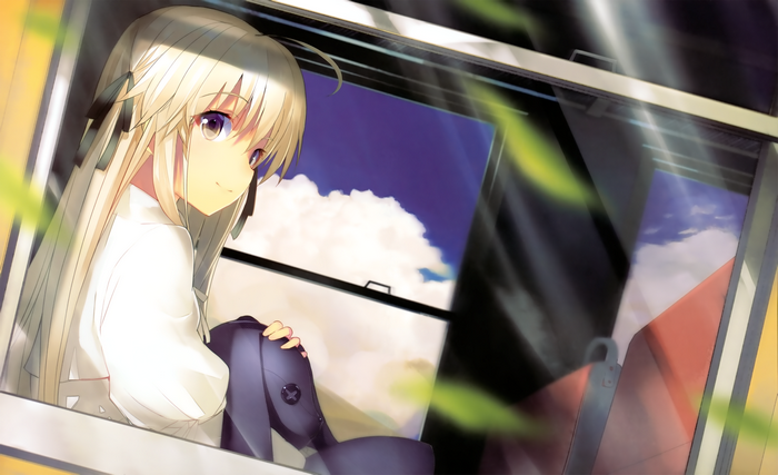 Sora Kasugano looking out a window