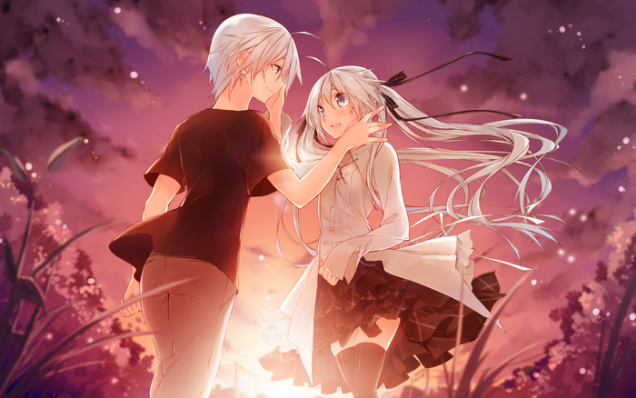Sora Kasugano looking at each other