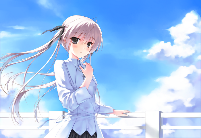 Sora Kasugano in a White Dress