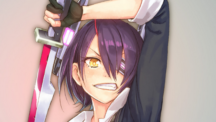 Tenryuu from Kancolle holding a sword