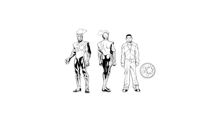 Firestorm character design sheet