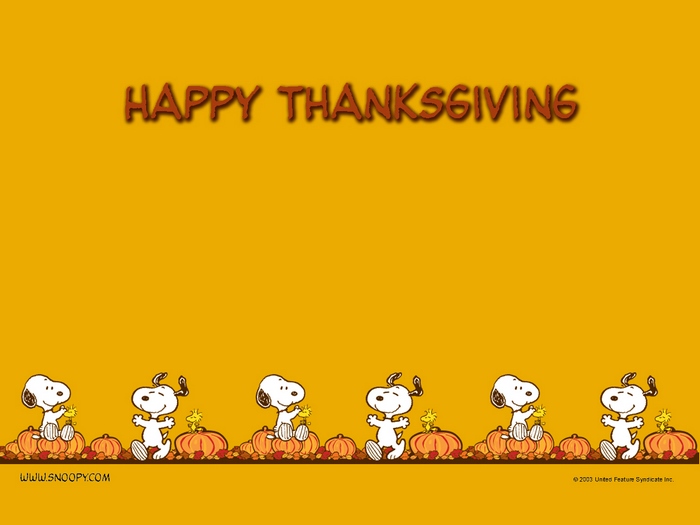 Happy Thanksgiving Snoopy