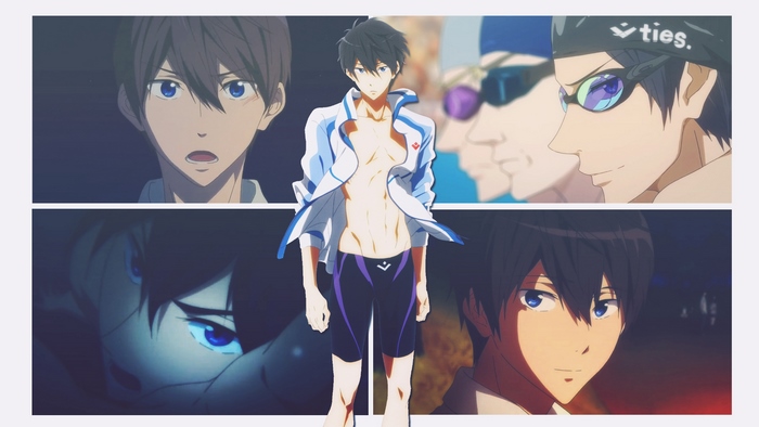 Haruka Nanase from Free! collage