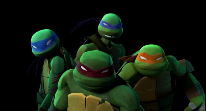 Teenage Mutant Ninja Turtles in dark