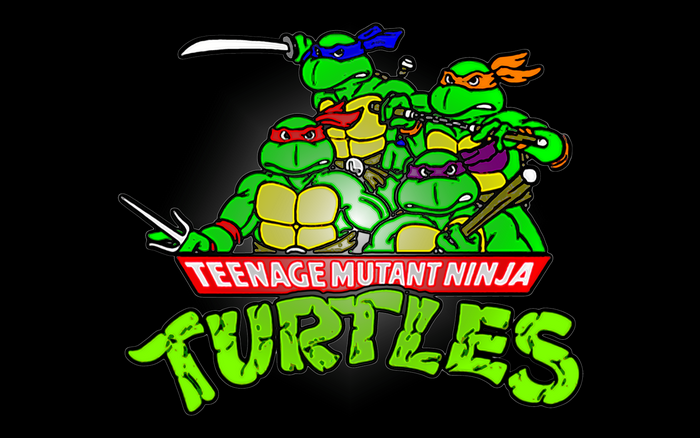 Teenage Mutant Ninja Turtles with weapons