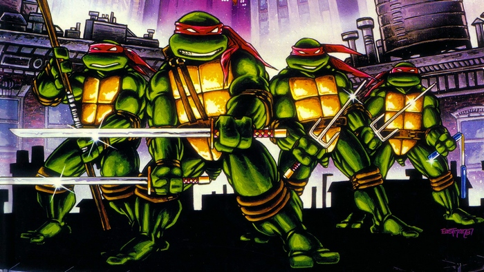 Teenage Mutant Ninja Turtles in a City