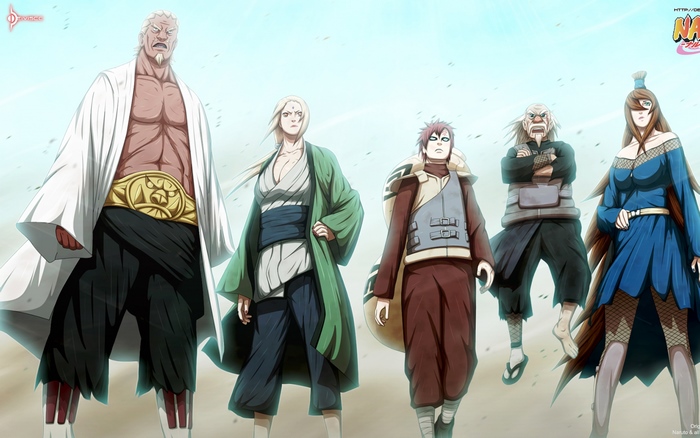 Five Kage from Naruto