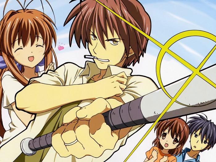Sanae Furukawa and friends with baseball bat