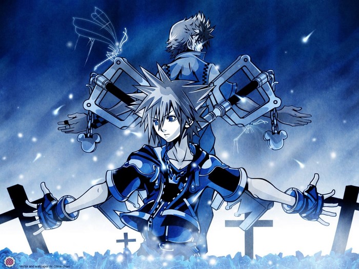 Sora and Roxas from Kingdom Hearts