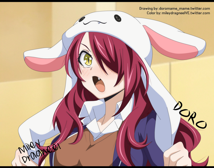 Rindō Kobayashi wearing a bunny hat