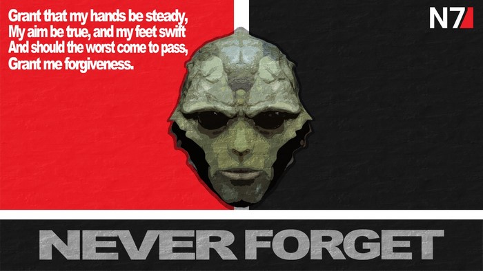 Thane Krios from Mass Effect N7 Never Forget