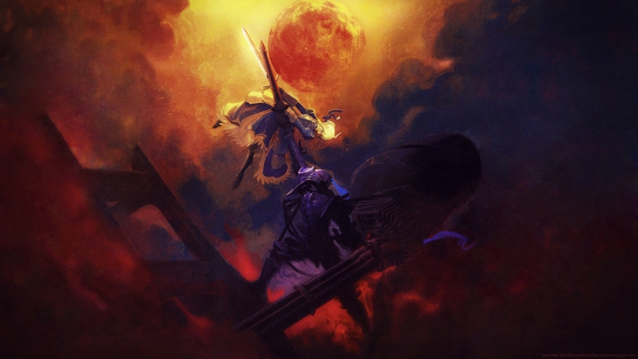 Saber vs Berserker from Fate/Zero