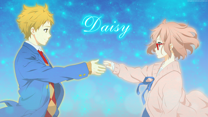 Akihito Kanbara and Mirai Kuriyama reaching for each other