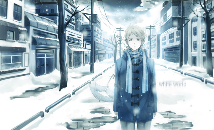 Akihito Kanbara in a snowy city