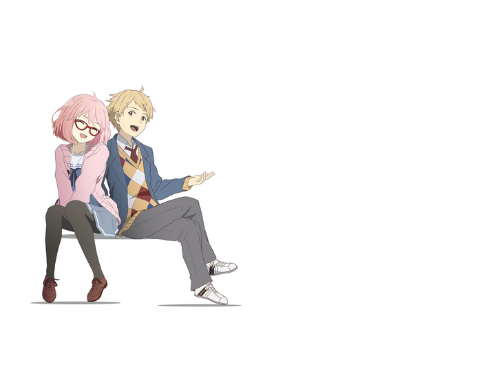 Mirai Kuriyama and Akihito Kanbara from Beyond the Boundary