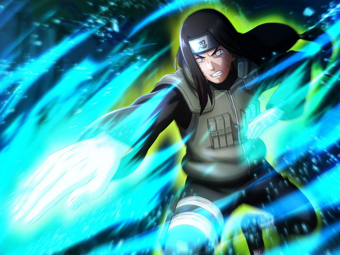 Neji Hyuga from Naruto using Gentle Fist