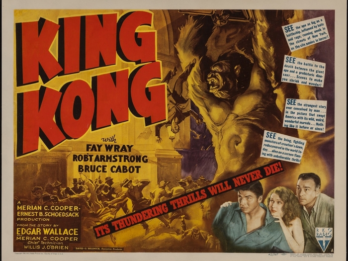 King Kong movie poster with Fay Wray