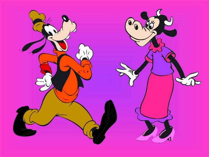 Goofy and Clarabelle Cow