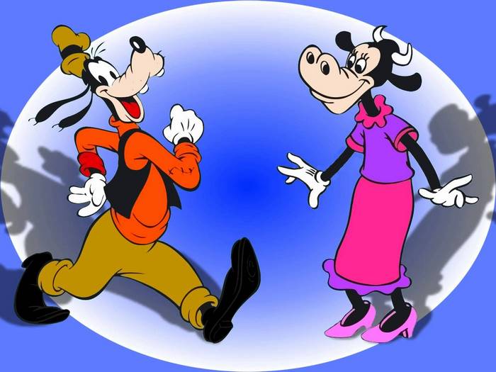 Goofy and Clarabelle Cow