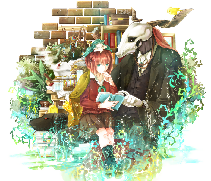 Chise Hatori and Elias Ainsworth reading