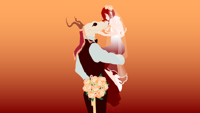 Elias Ainsworth and Chise Hatori from The Ancient Magus' Bride