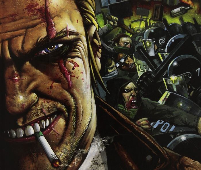 John Constantine in a riot