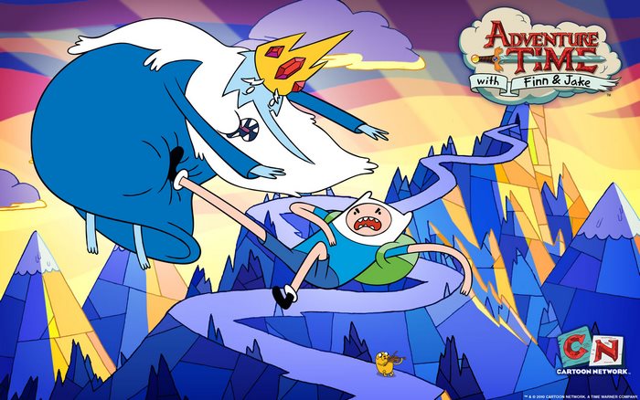 Ice King and Finn from Adventure Time