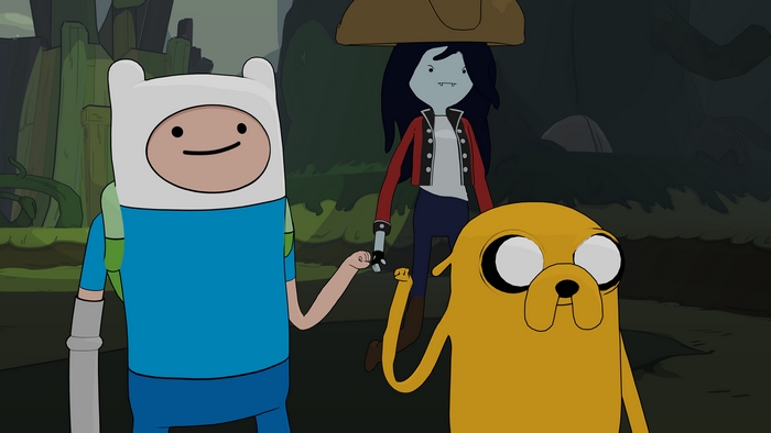 Finn and Jake from Adventure Time with Marceline