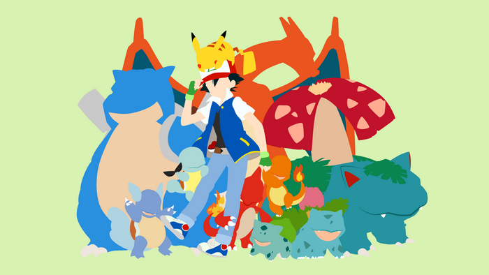 Ash Ketchum and Pokémon from Kanto